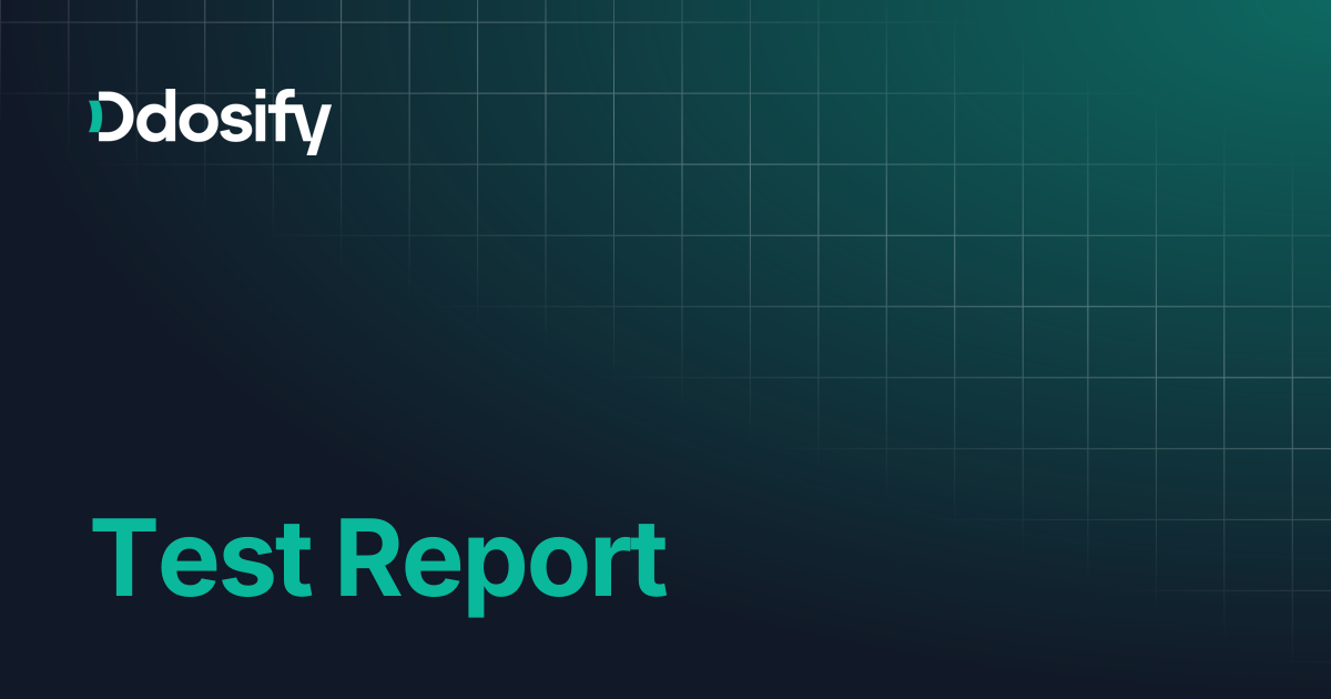 Test Report | Ddosify Documentation